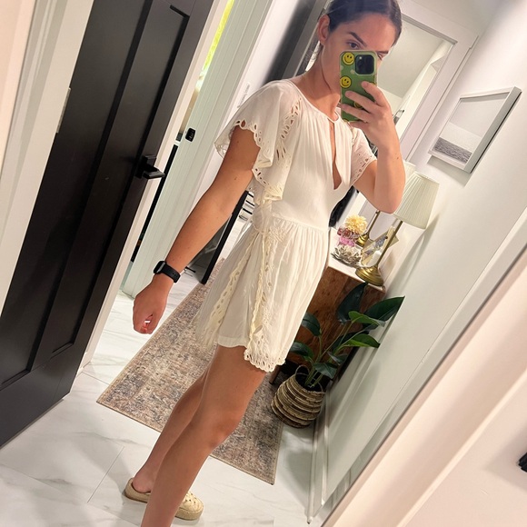Free People white romper - Picture 3 of 4